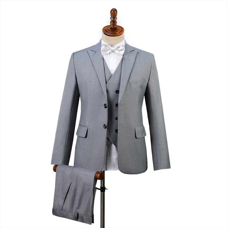 H216 Men's business suit Korean style slim fit wedding two piece suit handsome