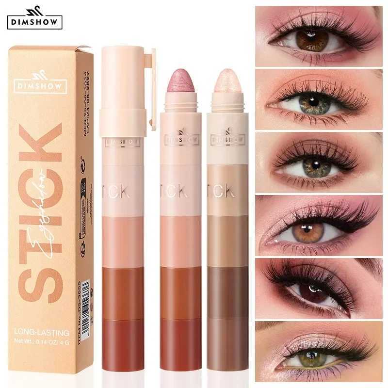5 in 1 eye shadow pencil set velvet matte pigment shimmer makeup combination pink brown mini eye shadow pencil makeupW241212