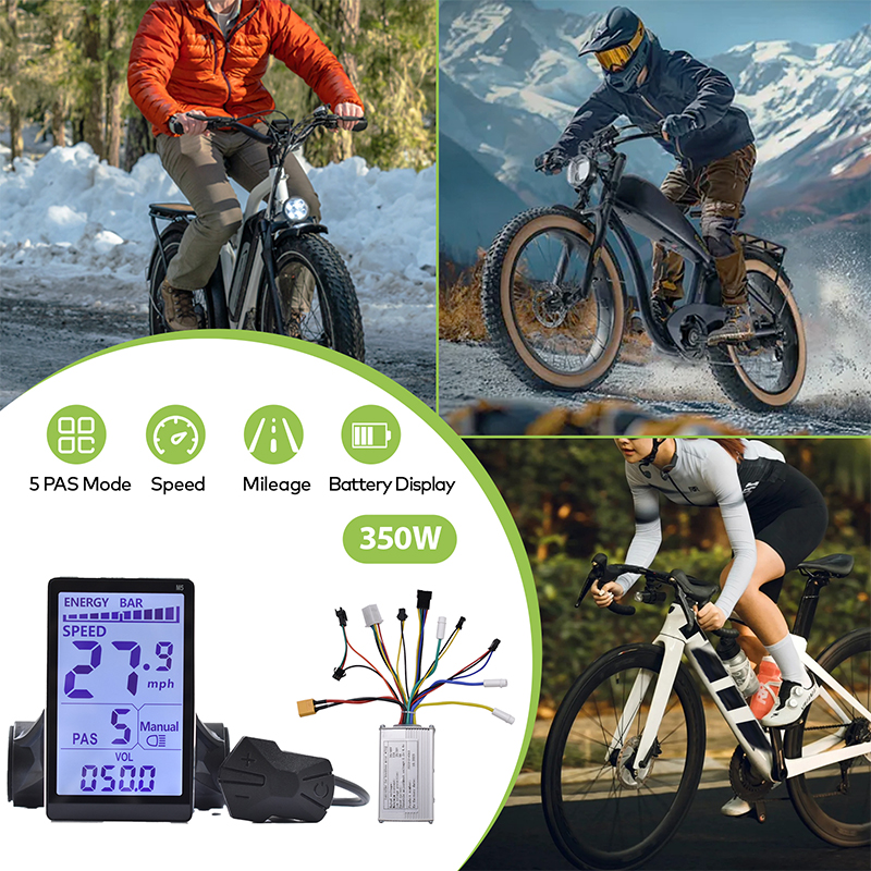 E Scooter LCD USB UART For Mountain Electric Bike ComputerParts M5 24V 36V 48V Electric Bicycle Colorful Display