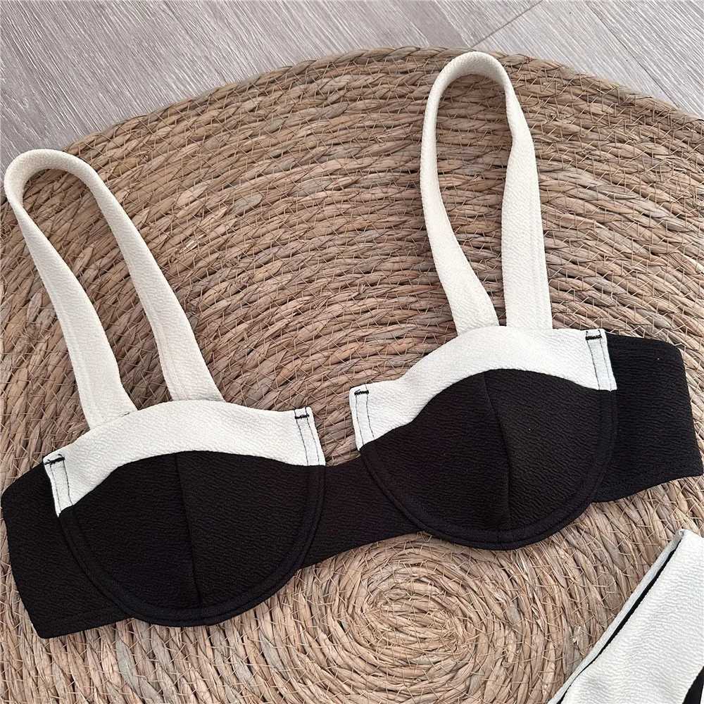 Push Up Solid Patchwork Bikini 2023 Sexy Women Swimsuits Fa Swimwear Micro Bikini Set Brazilian Biquini Beachwear Swim SuitXJ241212