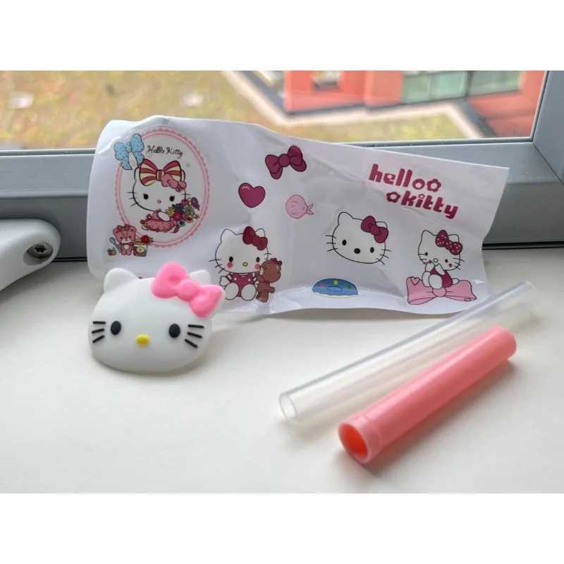 Cute 3D stickers for water cups straw plastic cups Kawaii lamps portable outdoor coffee cups girls gifts Y241211