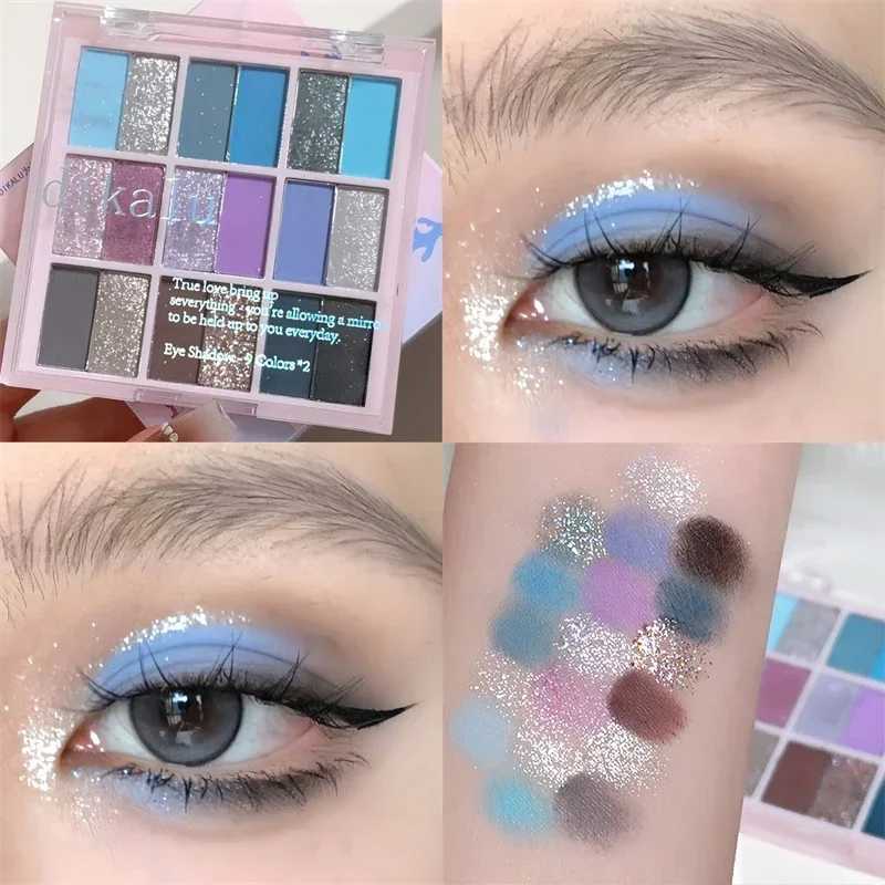 18 color eye shadow palette pink shimmer matte brown glitter earth color eye shadow makeup durable eye shadow cosmeticsW241212