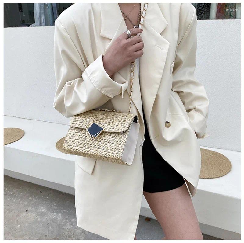 2025 NEW Waist Bags Fitshing Bohemian In Handnags For Women Box Chain Small Mini Holiday Beach Purse zhanyishengli