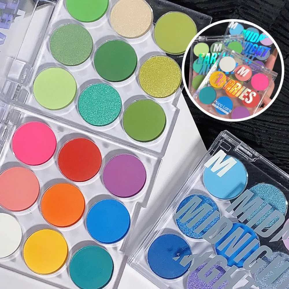 9-color eye shadow palette Summer matte shimmer eye shadow powder Lasting attractive eye shadow makeup paletteW241212