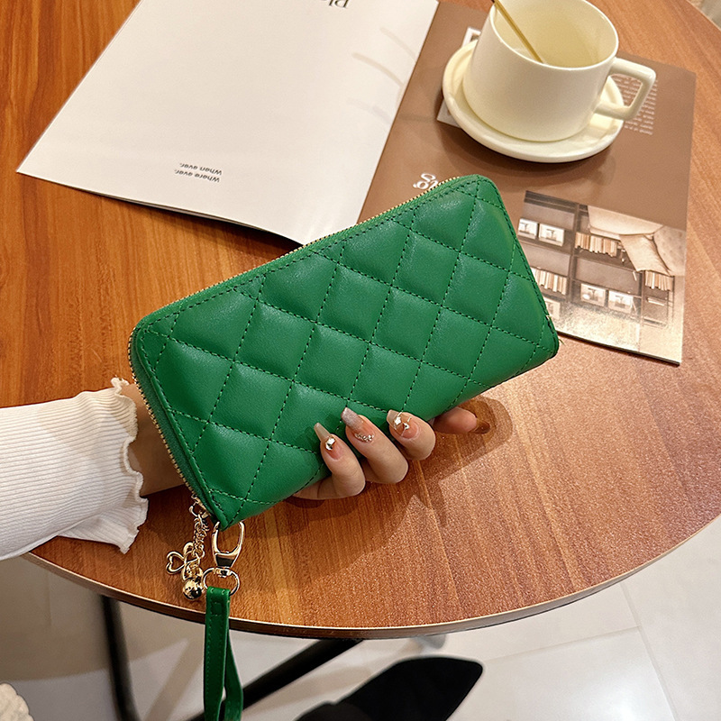 New Lingge Fashion Large Capacity Handbag Wallet Designer Zipper Women's Wallet Instagram Style