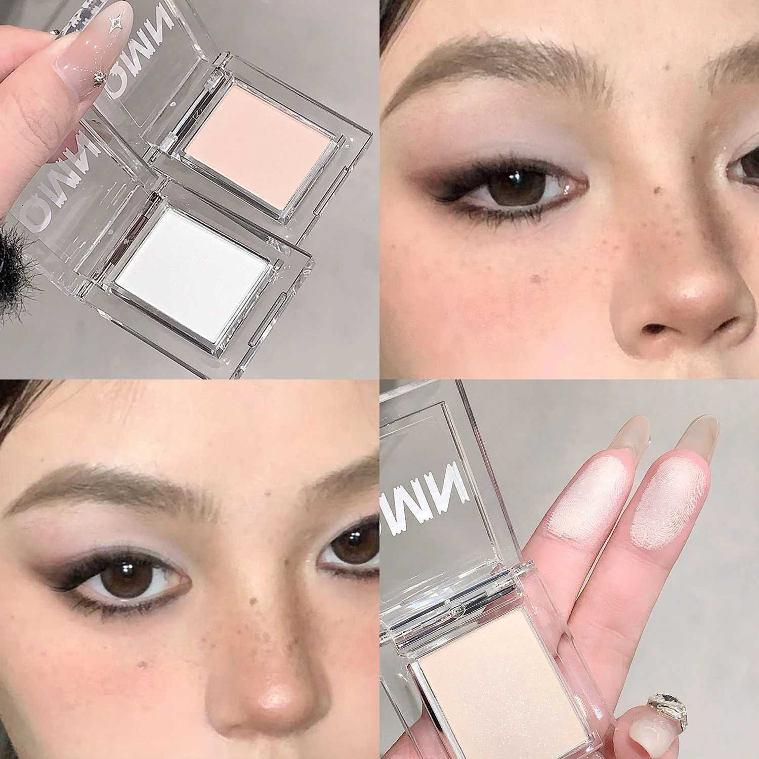 Matte Complexion Brightens Eye Shadow Palette Monochrome Highlight Eyeshadow Base Primer Color Nude Makeup Daily CosmeticsW241212