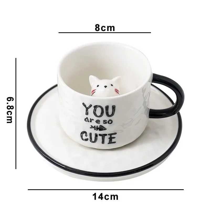 Cute Cat Ceramic Cat Claw Cup Cat Claw Cup Cat Claw Cup Y241211