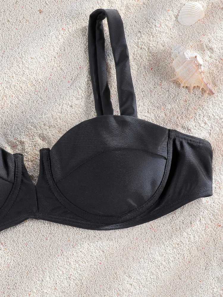ZRTAK Swimsuit Sexy Bikinis Women Push Up Bikinis Sets 2024 Swimming Suit Thongs Black Biquinis Bathing Suits Summer BeachwearXJ241212