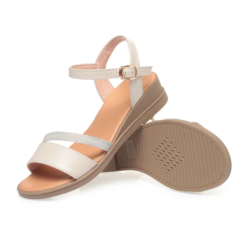 AIYUQI Women's Sandals Summer Mom Sandals Wedge Anti Slip Large Size Women's Sandals
