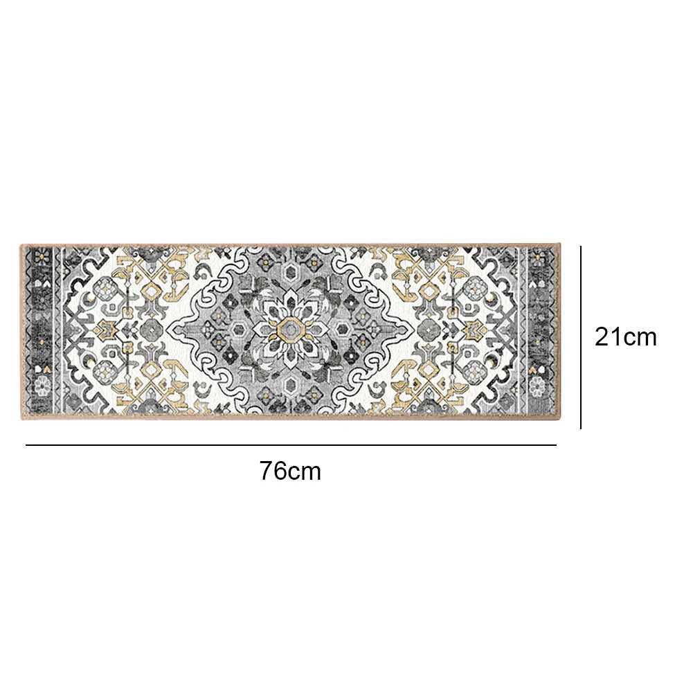 15PCS 76x21cm Home Indoor Soft Self-adhesive Stair Stepping Mat Bohemian Non-slip Stair Carpet Protector Rug for Pet Kids ElderXJ241211