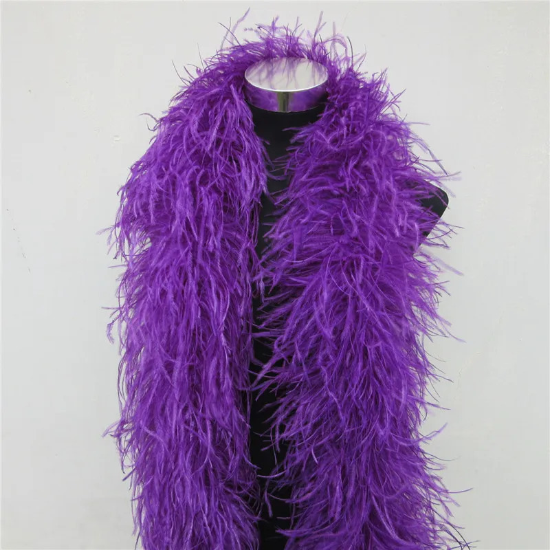 YY Tesco 2-meter Fluffy Ostrich Feather Boa Skirt Costume/Party Decoration/Shore/Craft Rose Feather Boa in Wedding Decorations 241212