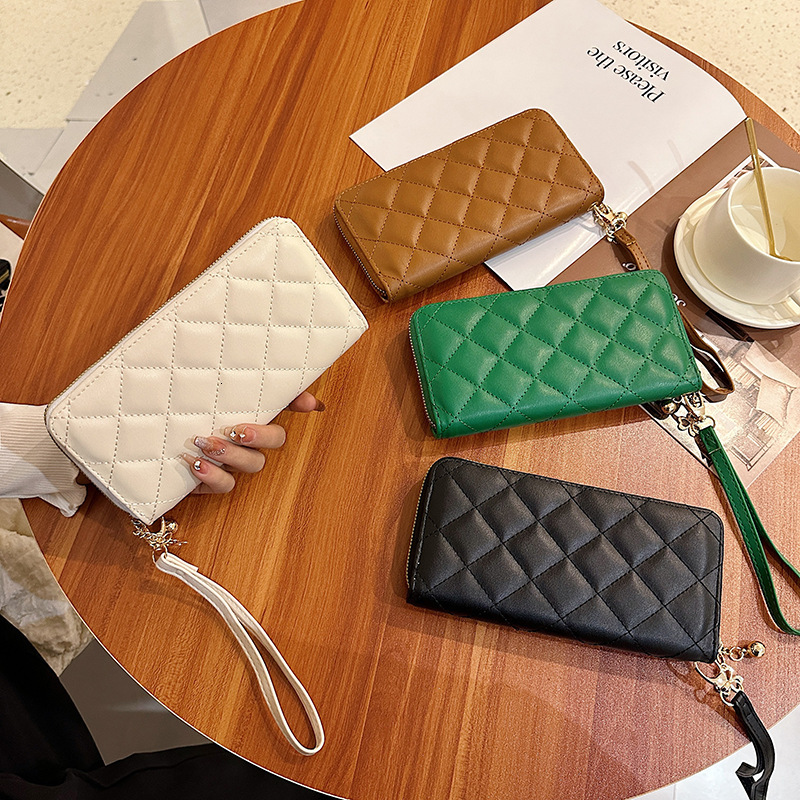 New Lingge Fashion Large Capacity Handbag Wallet Designer Zipper Women's Wallet Instagram Style