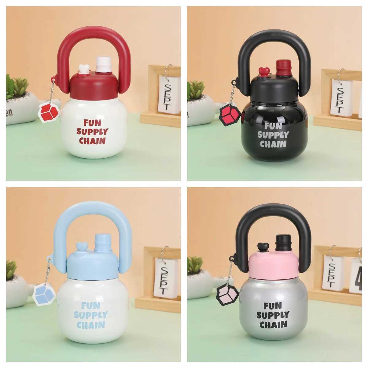 316 stainless steel portable teapot plug-in tea cup new capacity large double mouth portable teapot big belly water cup Y241211