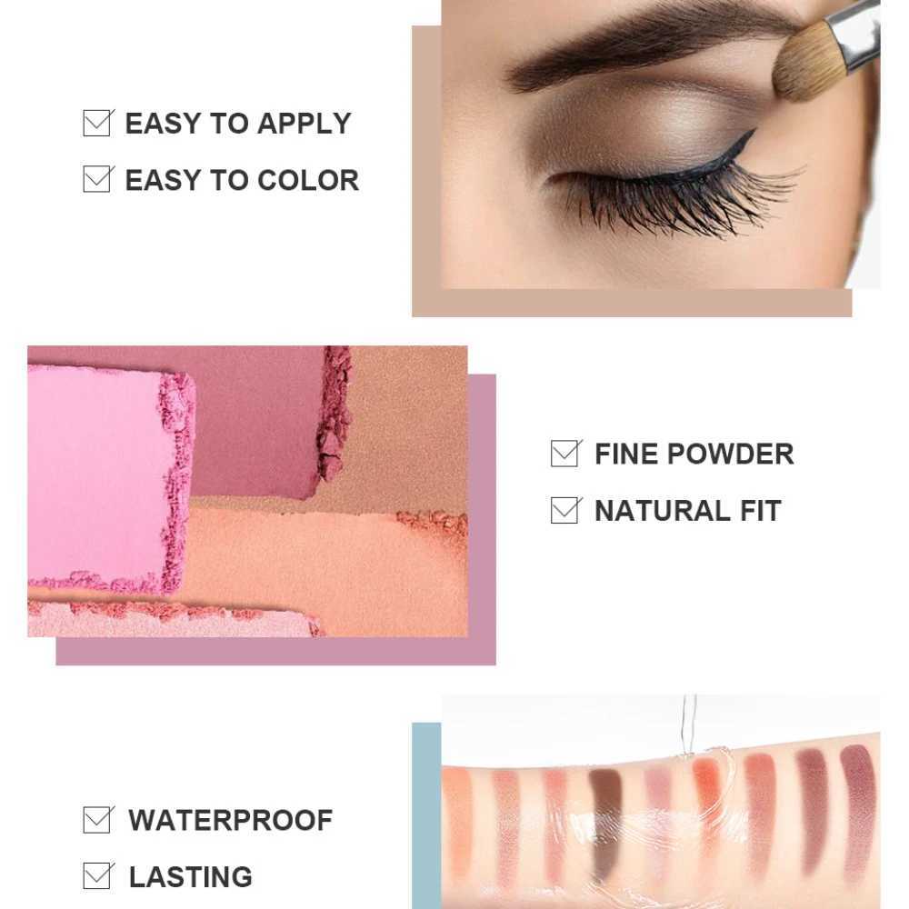 Hot 40 color matte eye shadow palette makeup durable nude gloss pigment pressed powder eye shadow trayW241212