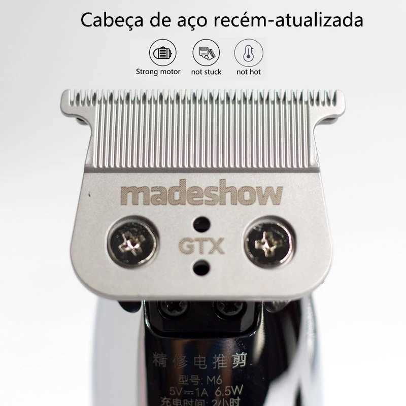 MADE SHOW M6 Professional Precision Processing Hair Clipper Cordless Hair Clipper All Metal Hair Clipper W241212