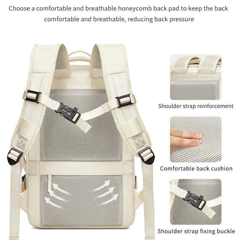 Travel Backpack Men Wen Expanded Large Capacity Bag Hiking Business Laptop Backpacks USB Charging Waterproof School Back Pack Z241212