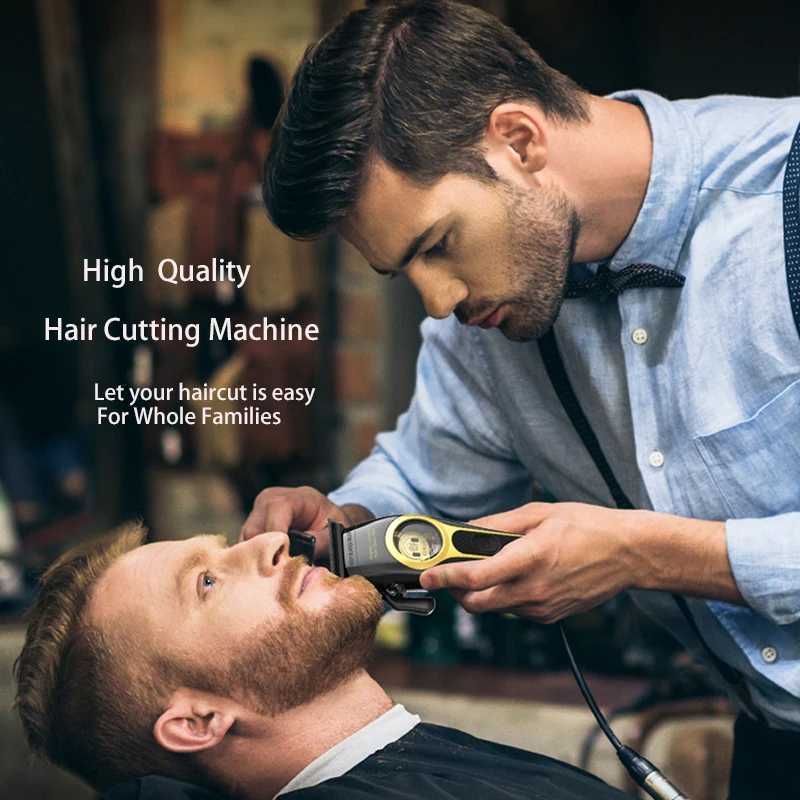 Kemei KM-2373 Barber Professional Hair Clipper with Charging Base Suitable for Mens Electric Hair Clippers and Mens Gifts W241212