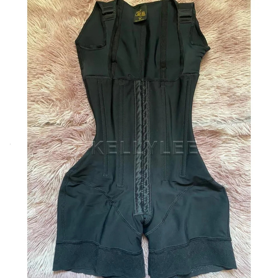 Shaped Up Open-Breasted Shapewear Elastic Sleeveless Bodysuits Slim Fit Adjustable Post Surgery Fajas Womens Girdles 241120