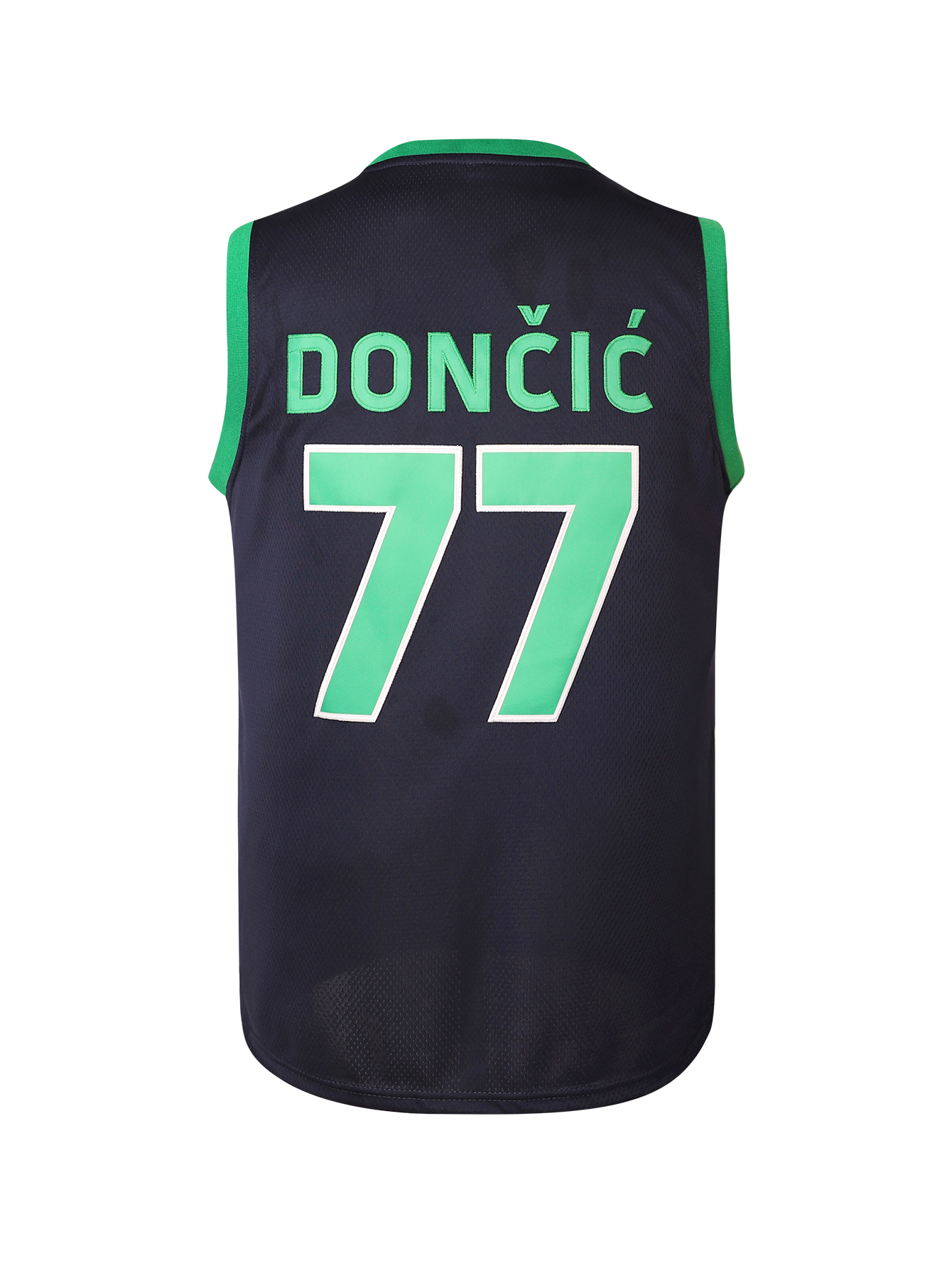 In stock 77 Doncic Basketball Jersey Christmas Gift 100% Stitched Fast Shipping Grey Embroidered Letter Number Design