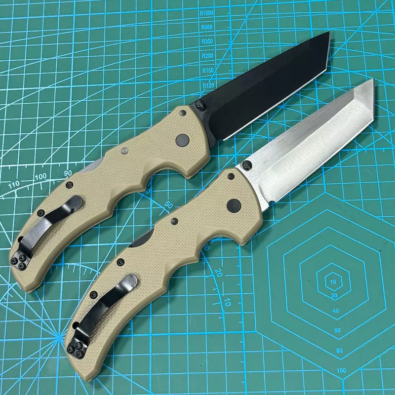 Top Quality Recon Tactical Folding Knife S35VN Tanto Point Blade GRN Handle Outdoor Survival EDC Pocket Knives with Retail Box