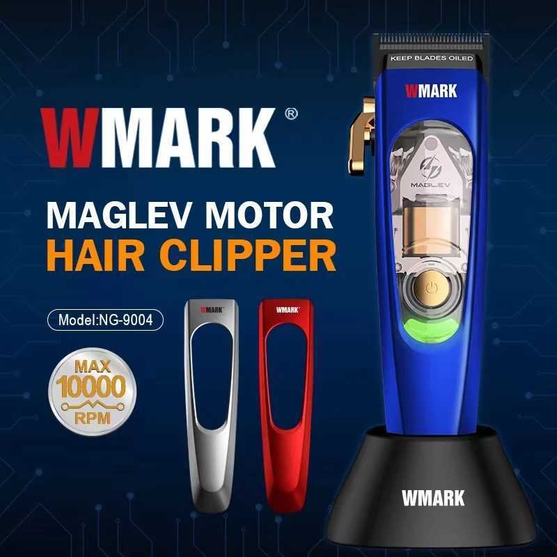 WMARK NG-9004 MAGLEV motor 10000RPM professional electric hair clipper DLC blade 3-color magnetic suction home hair salon W241212