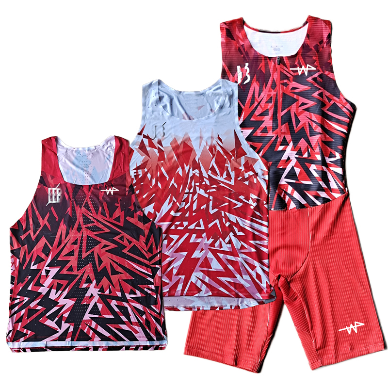 2022-2023 Man BTC Lightening Marathon Custom Singlet Women Running Suit Track Field Match Eilte Seamless Tank Top Custom logo Speedsuit