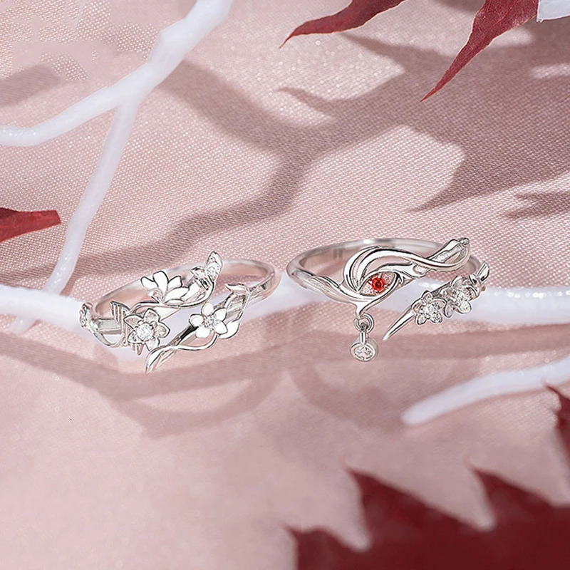 Tianguan Cifu Ring Heaven Official Blessing Huacheng Xielian Adjustable Neutral Couple Jewelry Accessories Gift 241210