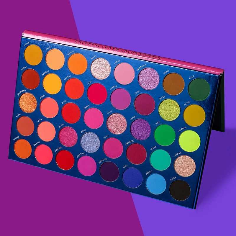 Beautiful glass color vibration 40 color eye shadow palette l makeup eye shadow palette cosmeticsW241212