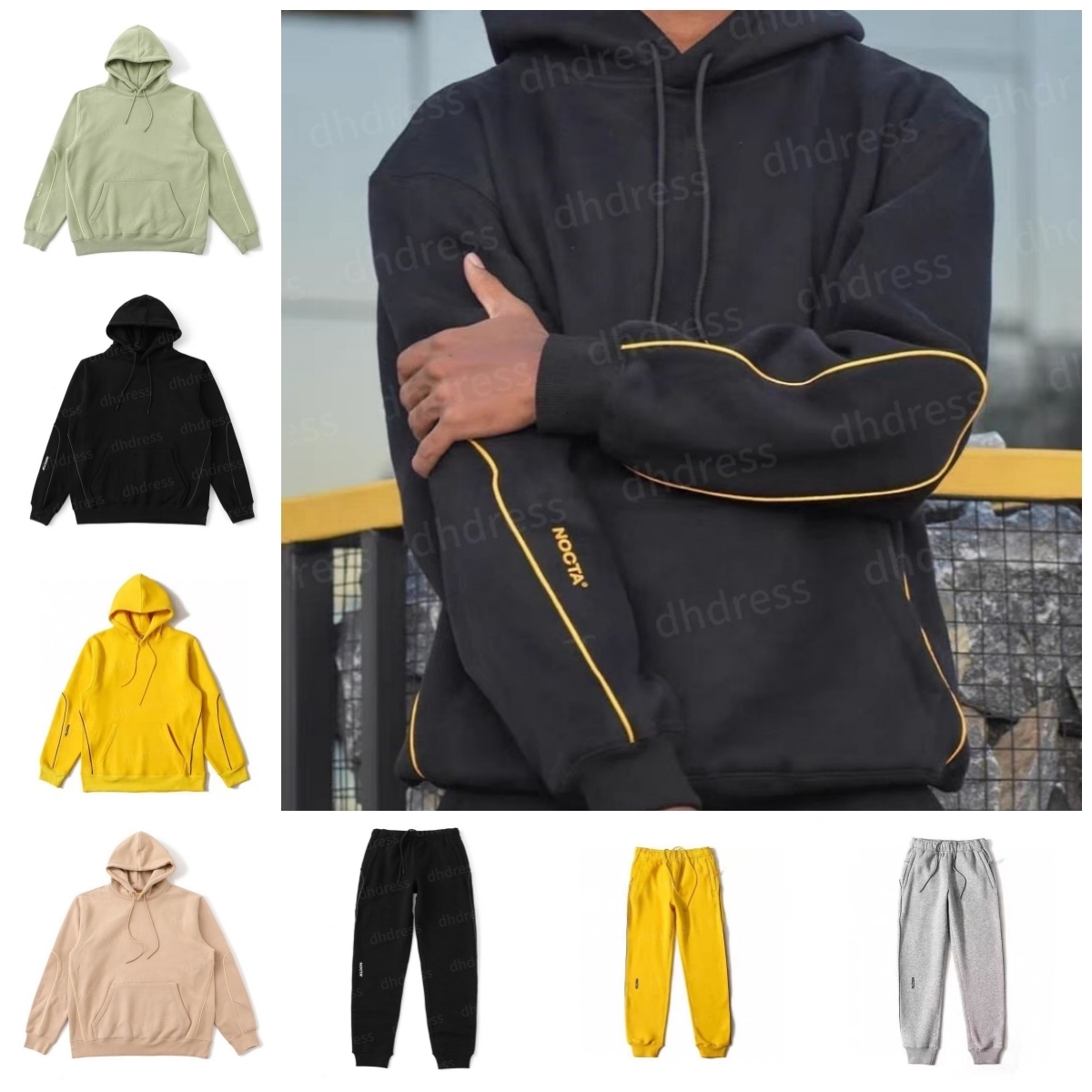 Mens Hoodies NOCTA Tracksuits Pullover Thick Tech Fleece Sweatshirt Sports Jackets Pants Set 2 Piece Men Women Joggers Sweatshirts Pants Running Outerwear Sets ll