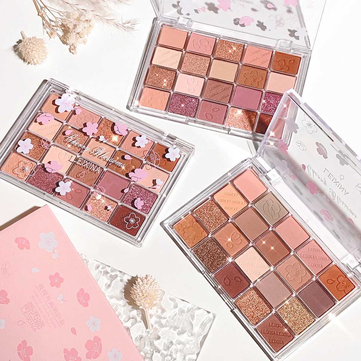 20 color eye shadow palette with glitter shimmer and matte finishes Instagram makeup paletteW241212