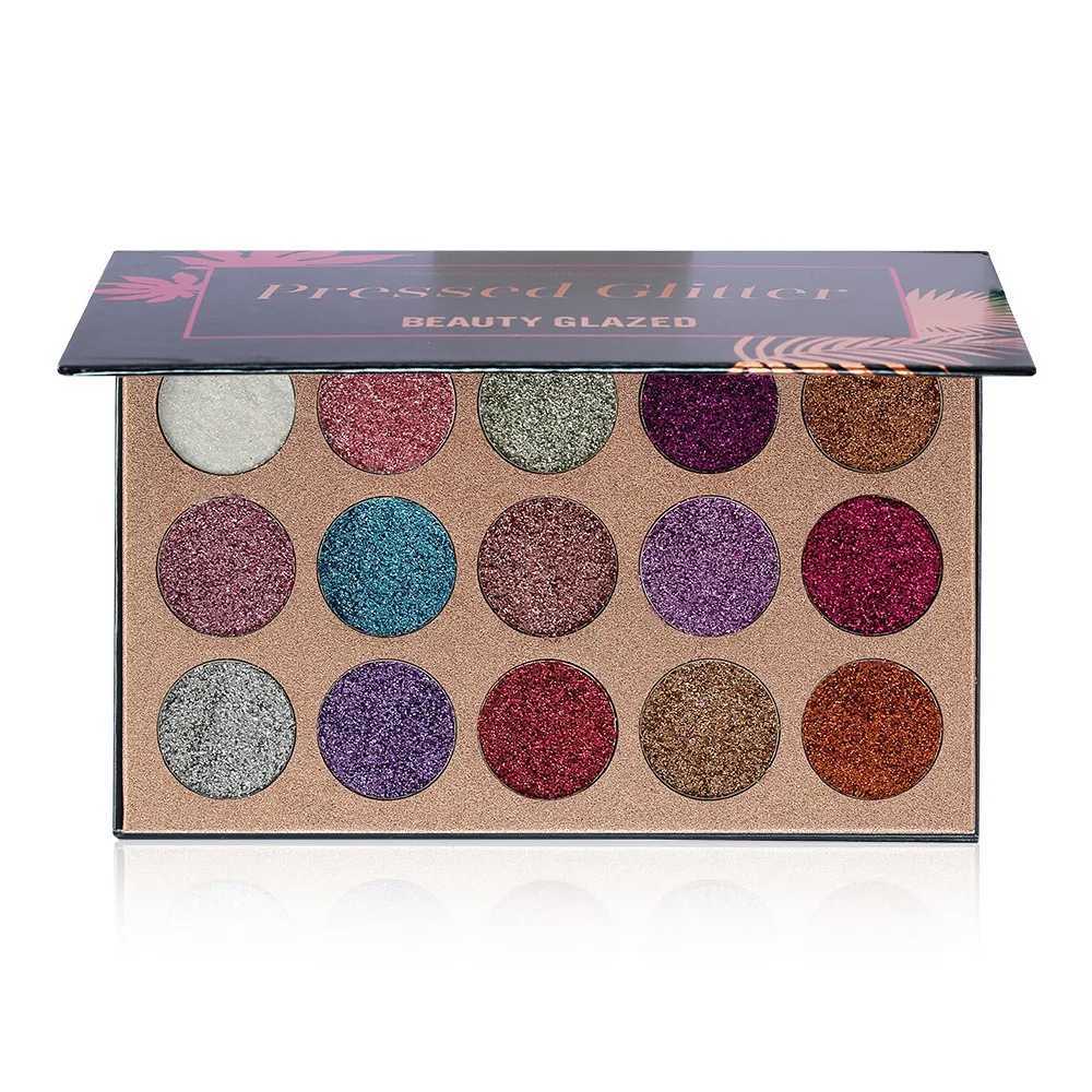 Beauty Glazed 15 Colors Eyeshadow Palette Sparkling Glitter PaletteW241212