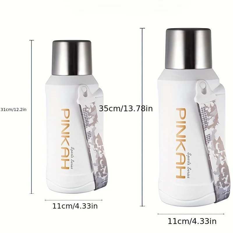 Food grade crazy water bottle with lid portable handheld water bottle with belt Y241211