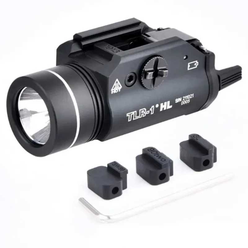 TR-1 Tactical Flshlight HL 800 Lumen D Ectronic Weapon Light Fit 20mm Rail Airsoft Weapon Hunting Flashlight W241212
