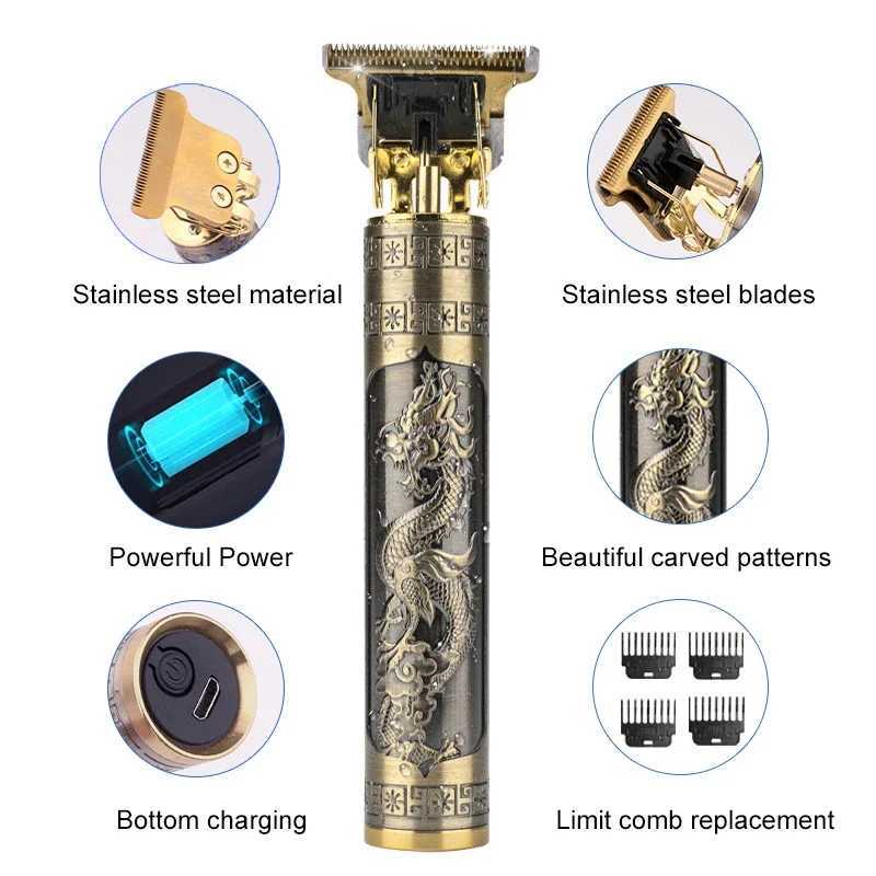 Electric Hair Clipper Professional USB Cordless Hair Clipper Professional Beard Trimmer Hair Beauty Kit Hair Clipper W241212