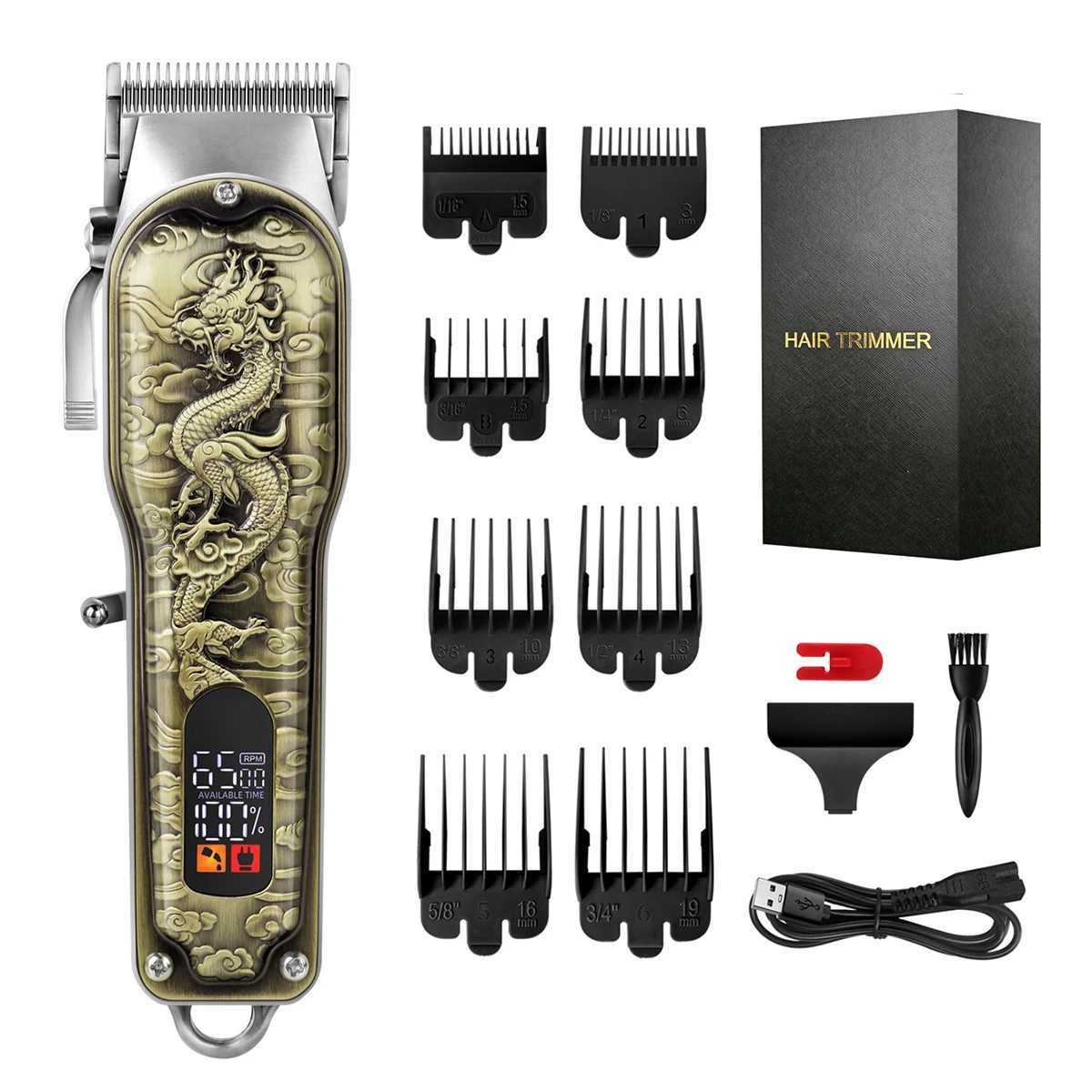KIKIDO Barber Mens Beard Trimmer Professional Cordless Rechargeable Barber Set Barber Shop Powerful W241212