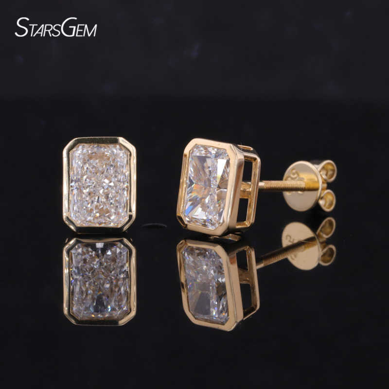 2.0ct Radiant Cut IGI Certified Lab Diamond Ring Earrings Necklace Women Jewelry 18K 14K Solid Gold Solitaire engagement Ring