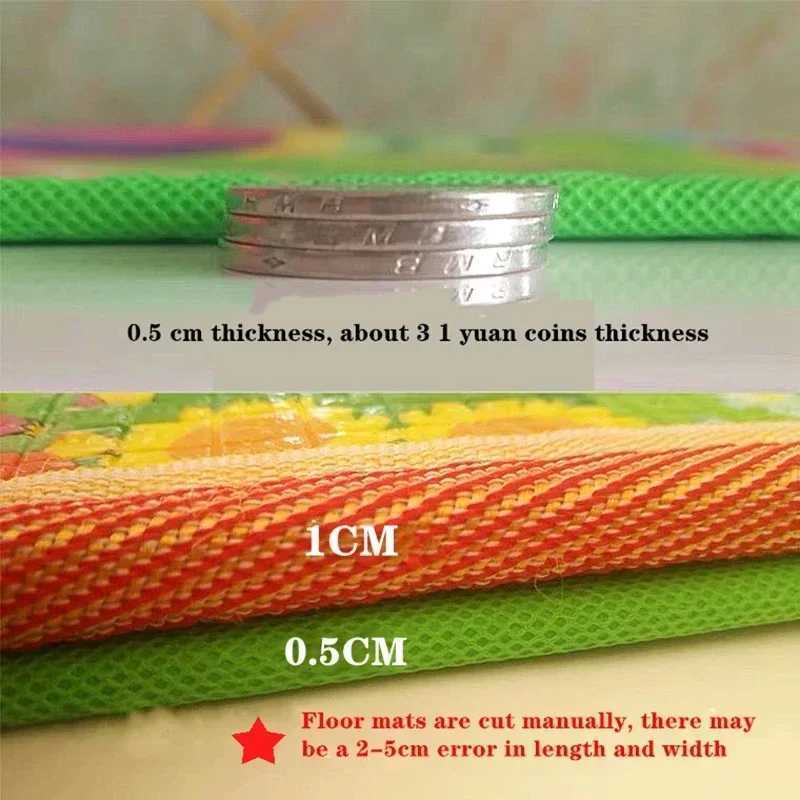 200cm * 180cm thick baby crawling game mat cartoon lion giraffe folding mat carpet game mat childrens safety mat carpet game mat W241211