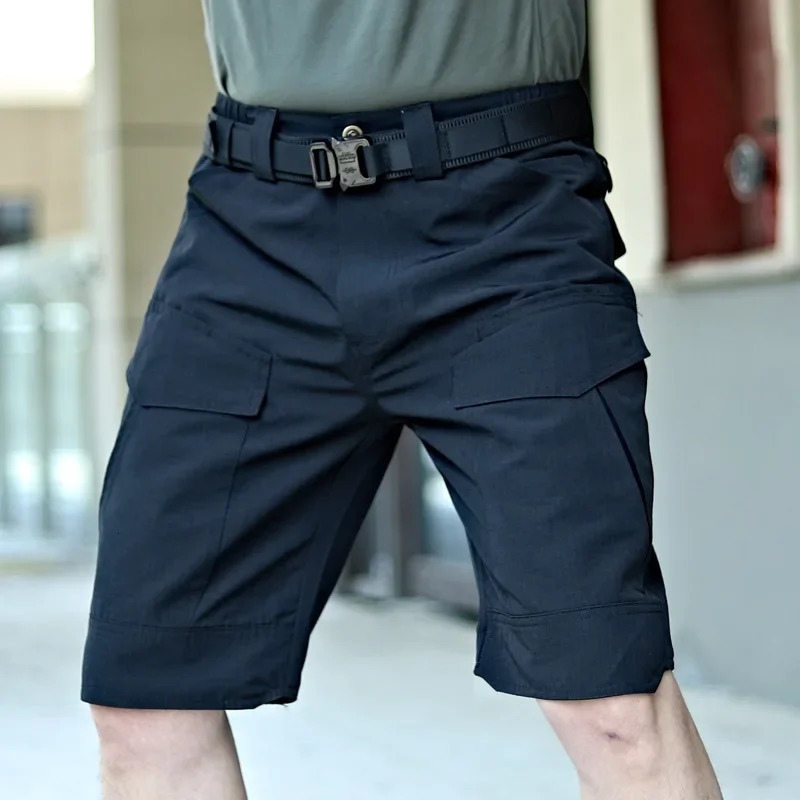Mens shorts summer tactical cargo shorts quick drying mens shorts wear-resistant and breathable beach shorts 241211