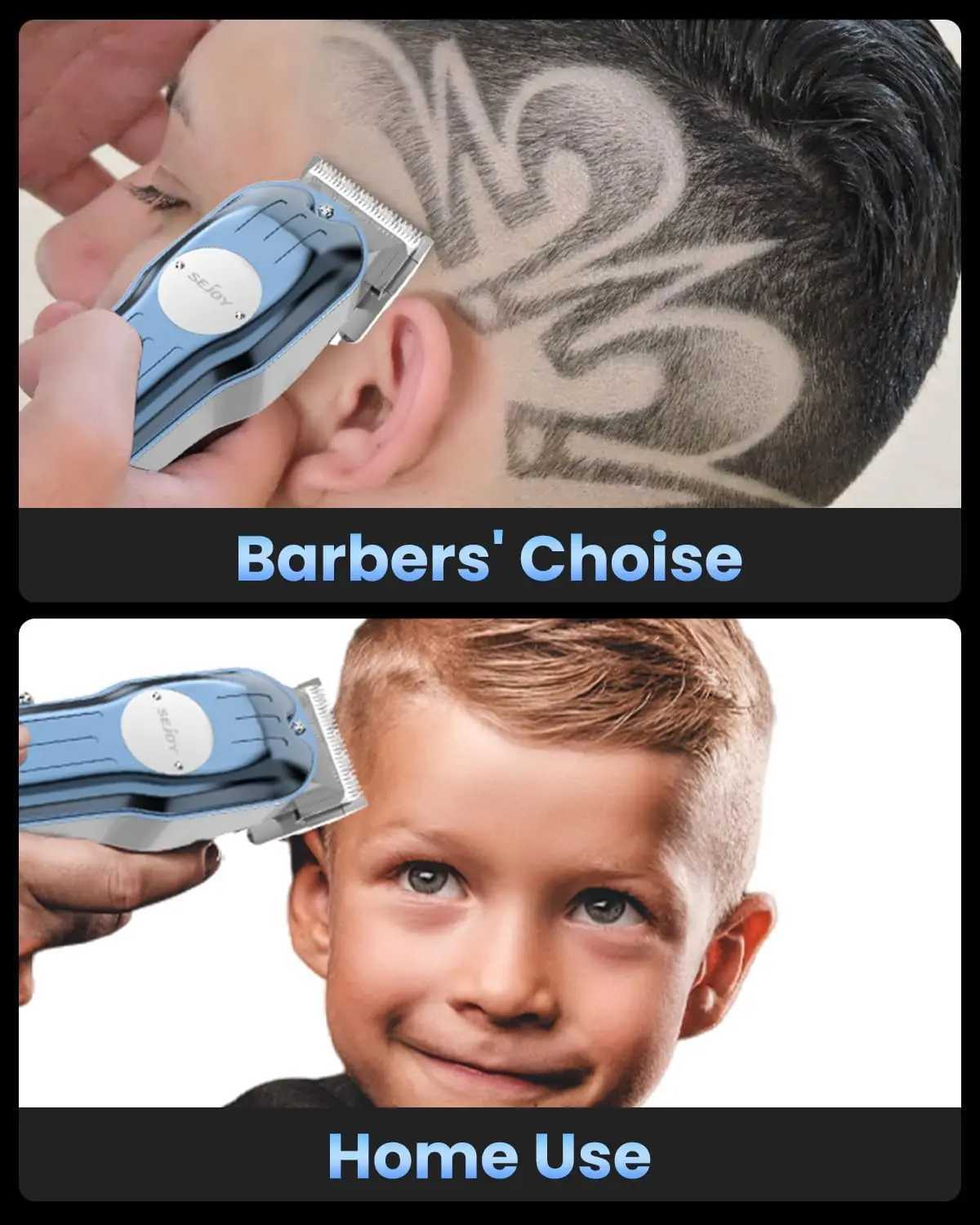 SEJOY Professional Hair Clippers for Men Cordless Clippers and Trimmers Grooming Set Haircut Machine for Family W241212