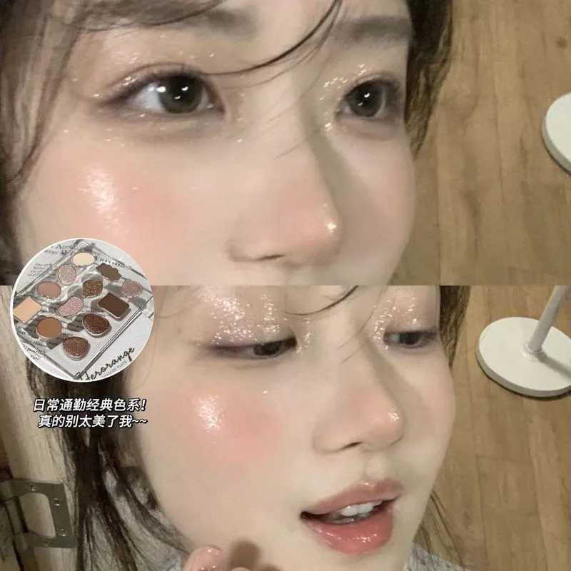 12 color eye shadow palette delicate powder fly free powder shimmer natural growth comprehensive paletteW241212