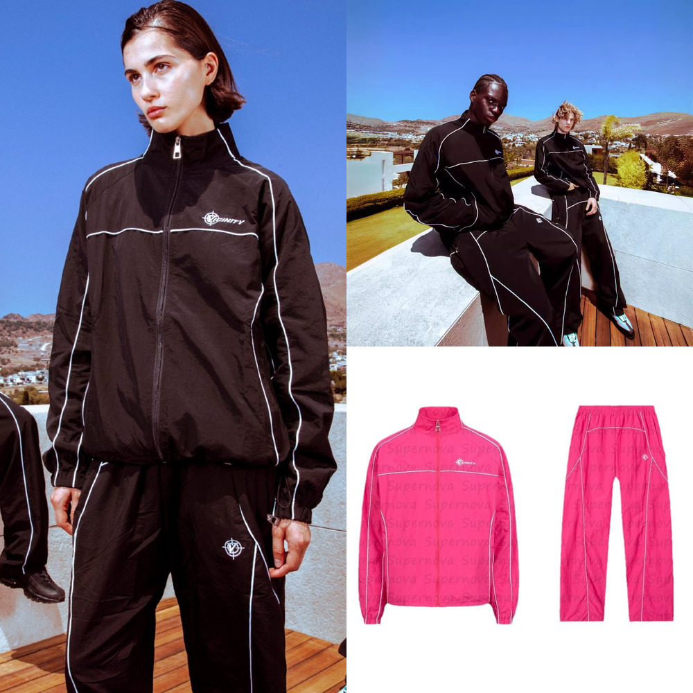 tracksuit men autumn and winter tracksuit windbreaker set coat solid color y2k hoodie fashionable and simple style street zipper men jacket for women 