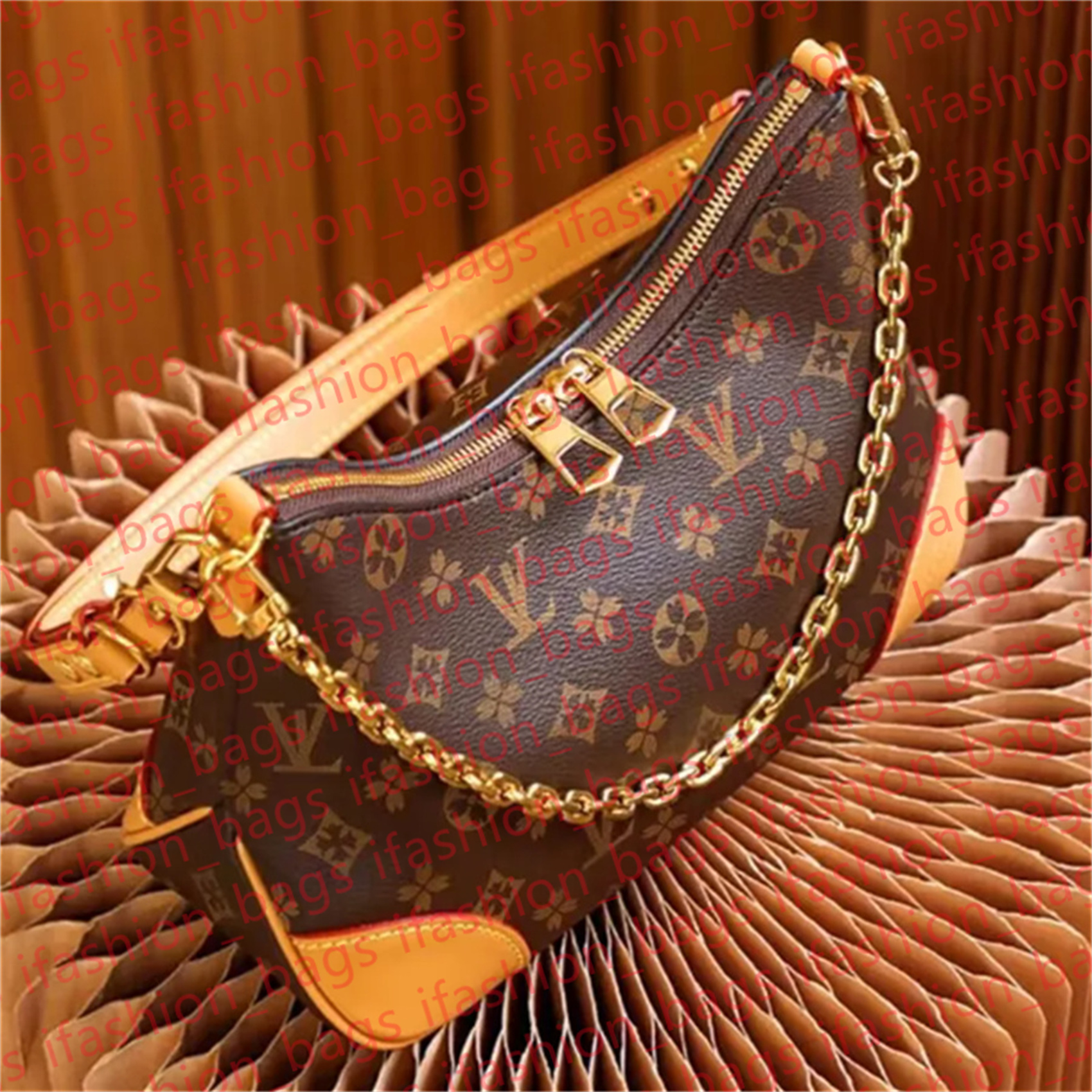 Designer Bag Croissant Bags Women Shoulder Bags Hobo Purse Luxury Tote Bag Louise Underarm Handbag Subaxillary Metal Chain bag Female backpack K041