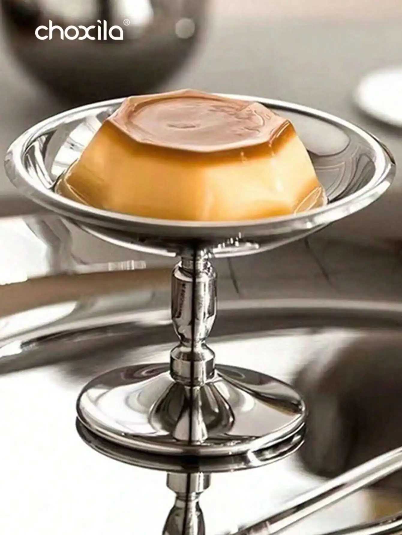 1 stainless steel cup high bowl afternoon tea pudding dessert cup cute candle holder Y241211