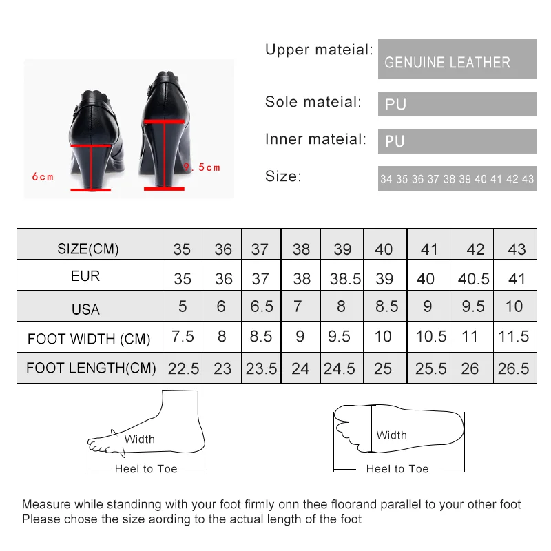 AIYUQI Women Shoes High-heel Genuine Leather Women Formal Shoes Large Size Platform Women's Office Shoes