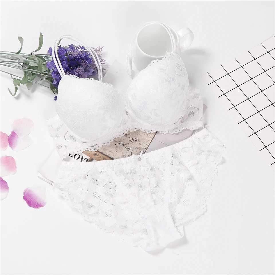 Lingerie Sexy Bra Set Women Push Up Lenceria jer Femme Underwire Langerie Girl Bralette Bras And Panty Feminina Lace UnderweXJ241212