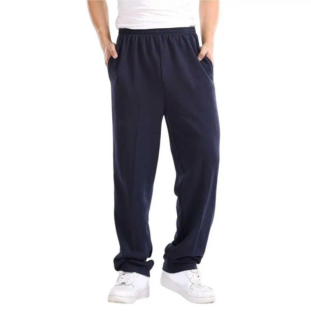 Mens Baggy Pants Trousers Solid Color Slim Fitted Sweatpants Elastic Casual Homme Plus Size 4XL Joggers 241203Z