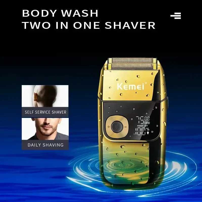 Kemei Original Cordless Electric Hair Clipper KM-2028 Rechargeable Hair Trimmer KM-5027 Shaver for Men USB Charging Razor Barber W241212