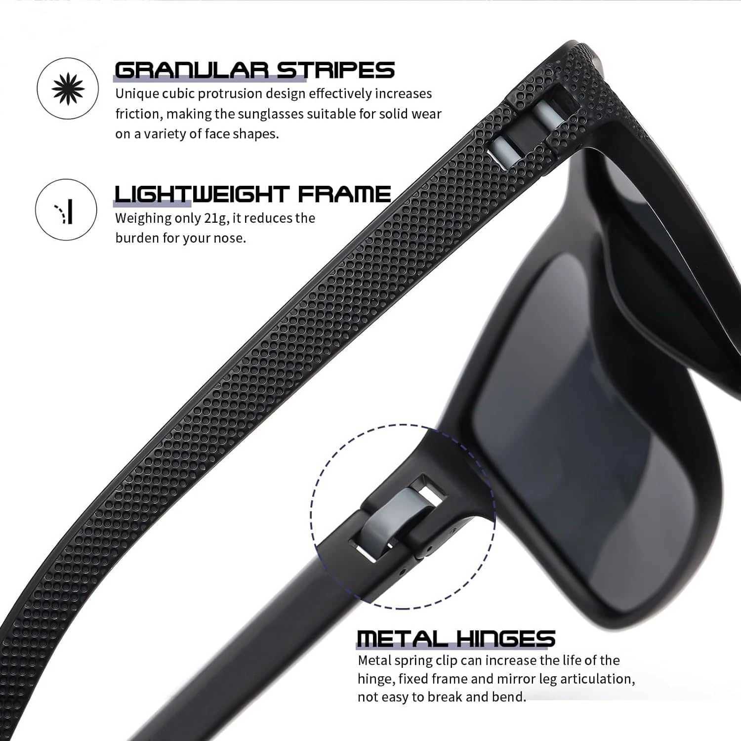 CRIXALIS 3 PCS Fashion Square Polarized Sunglasses Men Women Retro Outdoor Sports Fishing Sun Glasses Male Goggle Shades UV400X241213