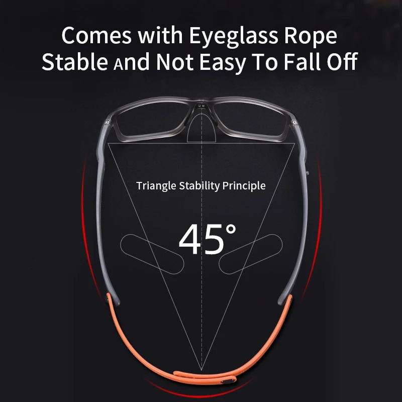 Cycling Glasses Men Sports Eyeglasses Mountain Climbing Bicycle Tennis Protective Goggles Large Frame Eyewear FJ81283 241213
