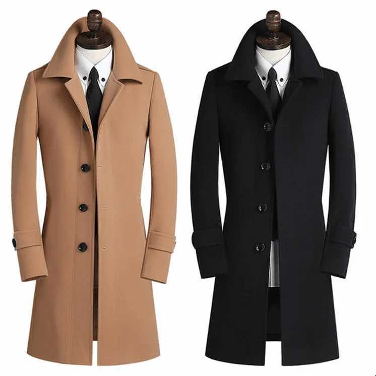 New Mens Clothing Coats Jackets Wool Blends for Men Obese Overcoat Wool Coat Male Plus Siz S- 4XL 5XL 6XL 7XL 8XL 9XLXJ241212